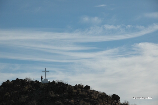 Cross with clouds